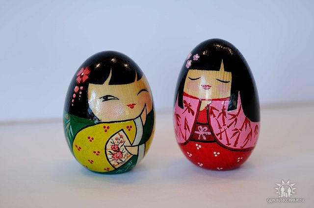 Японочки. Роспись по дереву