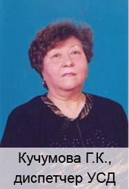 Кучумова Г.К., диспетчер УСД